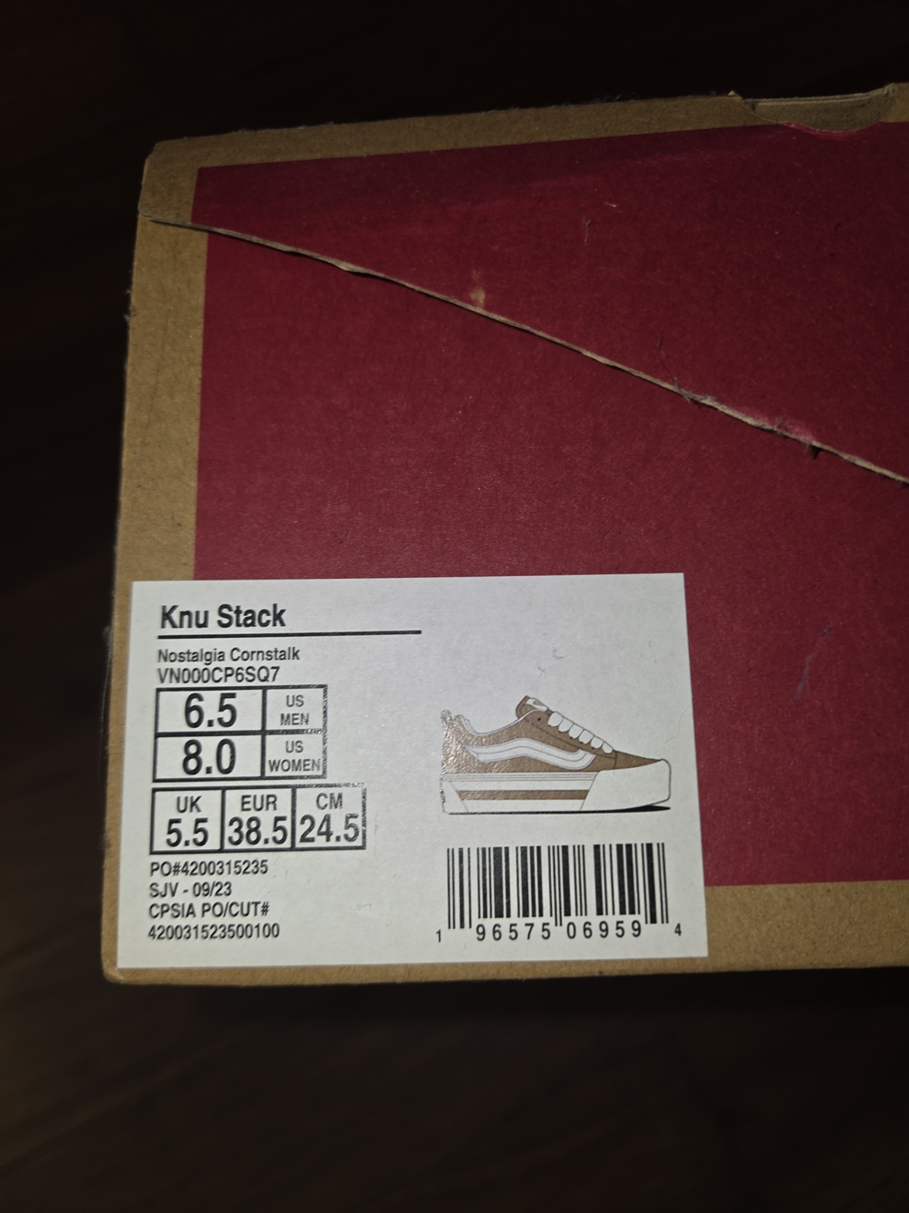 Vans Knu Stack Platform Sneakers in Cornstalk Brown